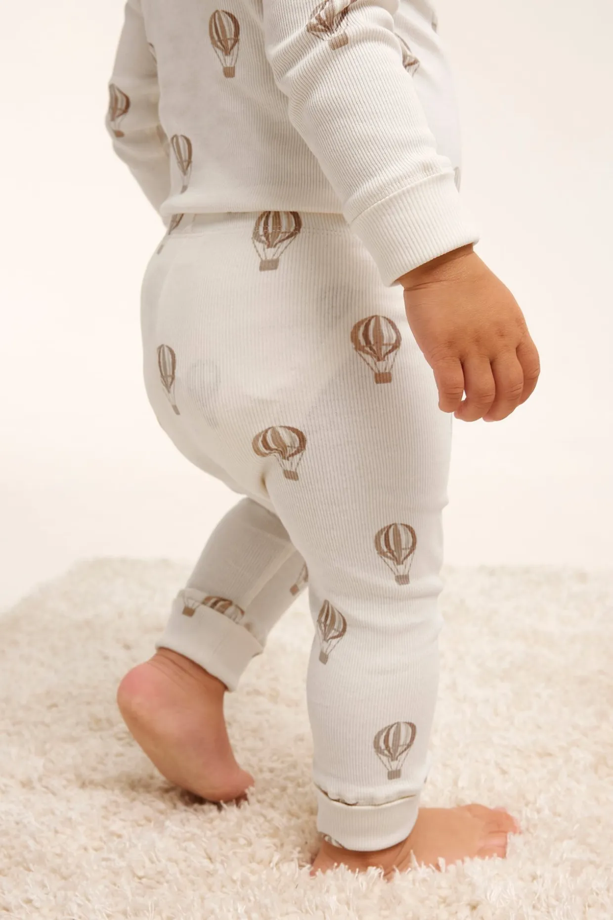 Ribatut leggingsit | Beige | Vauvat | Kappahl