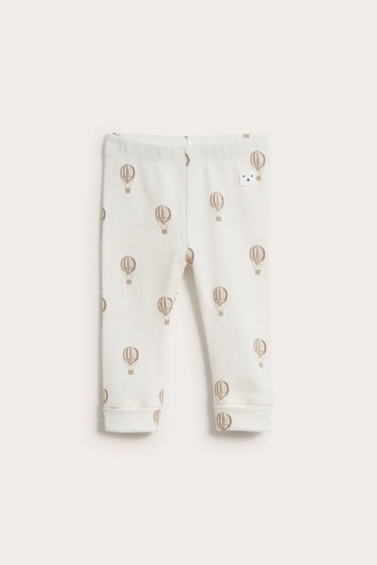 Ribatut leggingsit | Beige | Vauvat | Kappahl