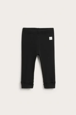 Ribatut leggingsit | Musta | Vauvat | Kappahl