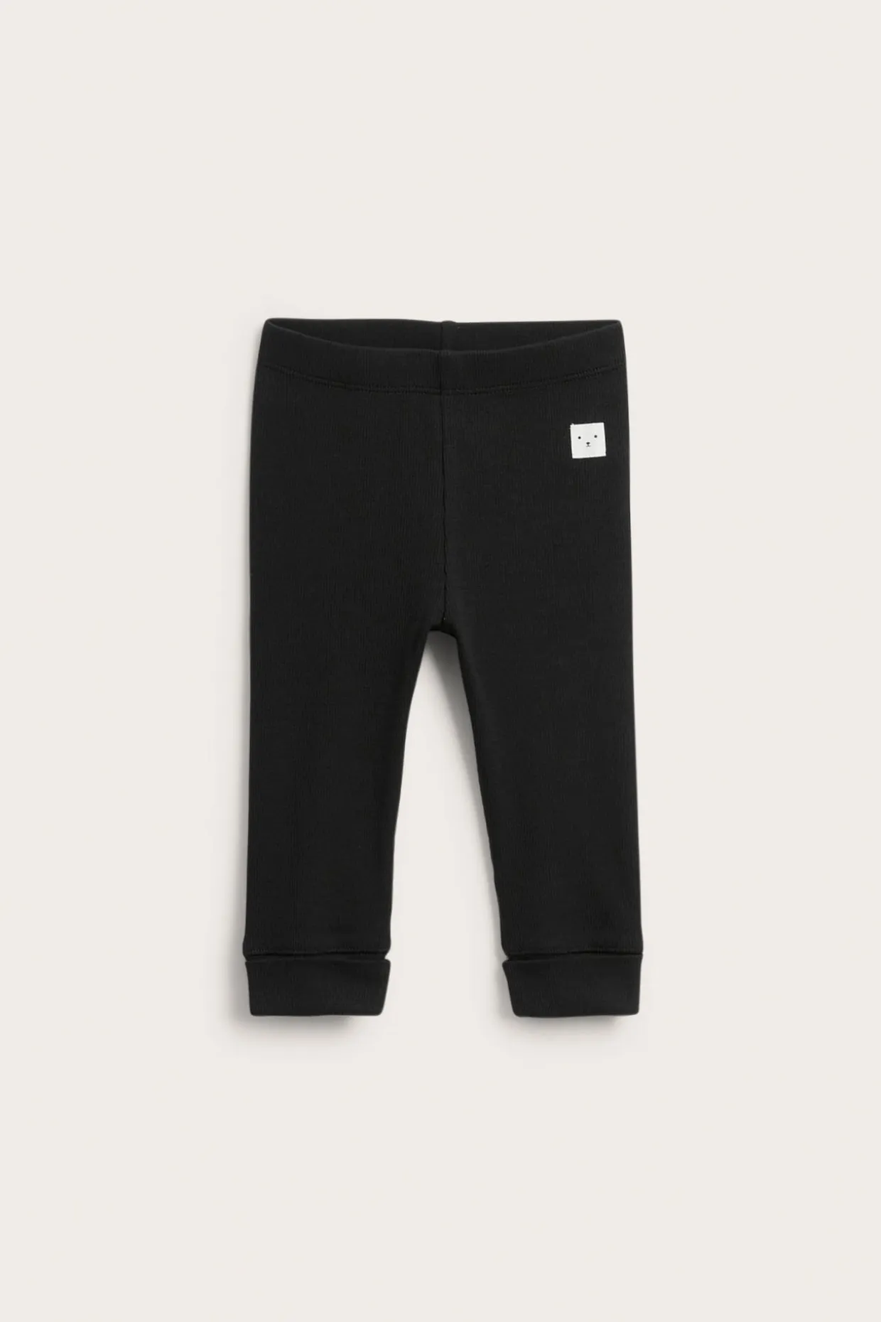 Ribatut leggingsit | Musta | Vauvat | Kappahl