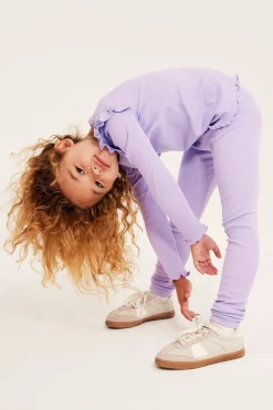 Ribatut leggingsit | Pinkki | Lapset | Kappahl