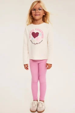 Ribatut leggingsit | Pinkki | Lapset | Kappahl