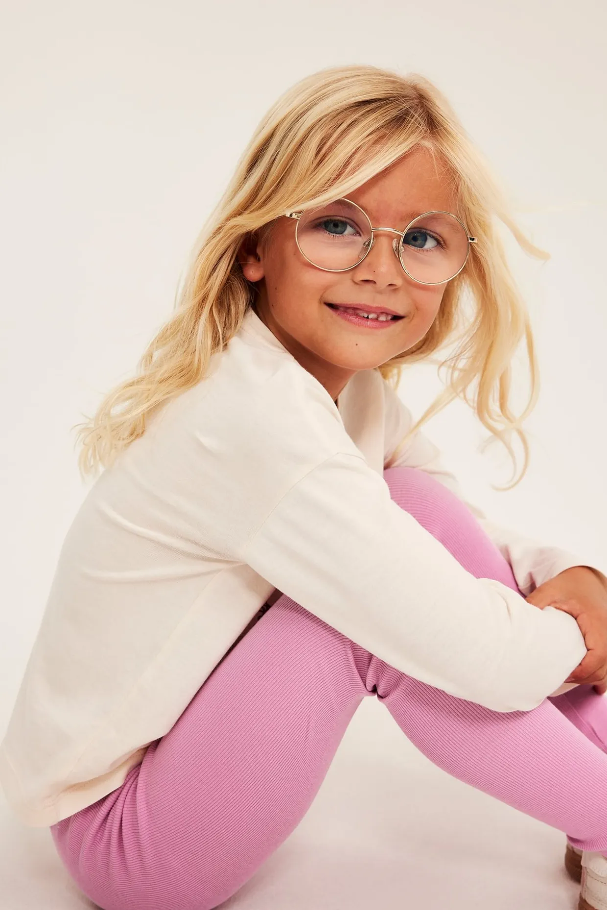 Ribatut leggingsit | Pinkki | Lapset | Kappahl