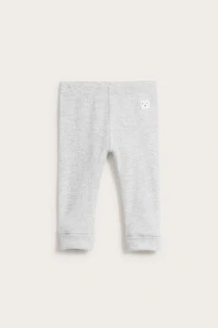Ribatut leggingsit | Vaaleanharmaa | Vauvat | Kappahl