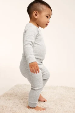 Ribatut leggingsit | Vaaleanharmaa | Vauvat | Kappahl