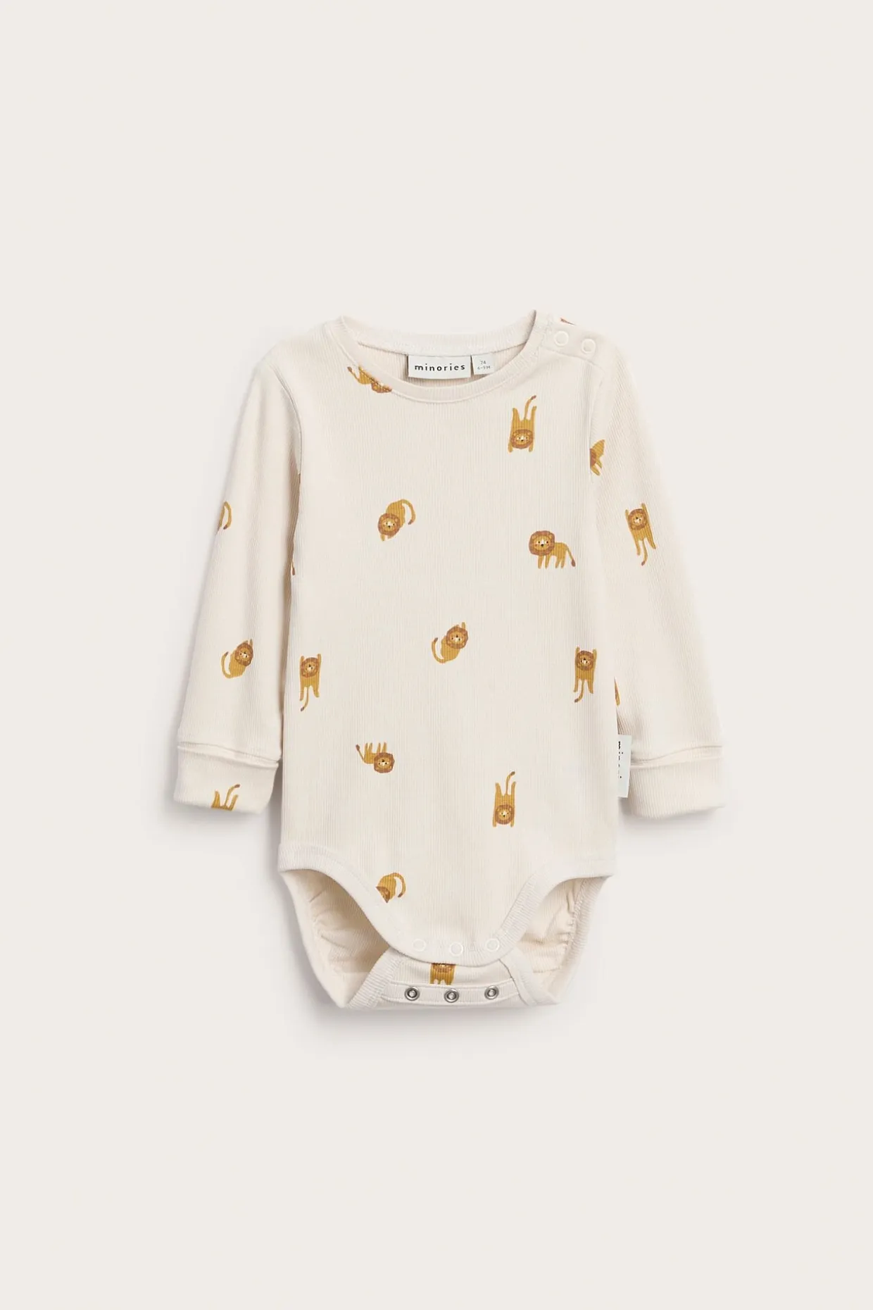 Ribbibody, jossa on leijonakuvio | Beige | Lapset | Kappahl