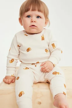 Ribbibody, jossa on leijonakuvio | Beige | Lapset | Kappahl