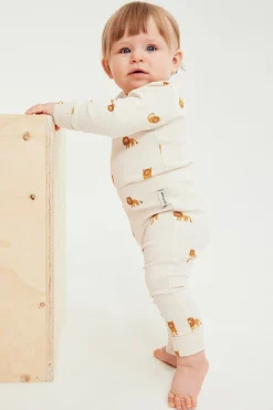 Ribbibody, jossa on leijonakuvio | Beige | Lapset | Kappahl