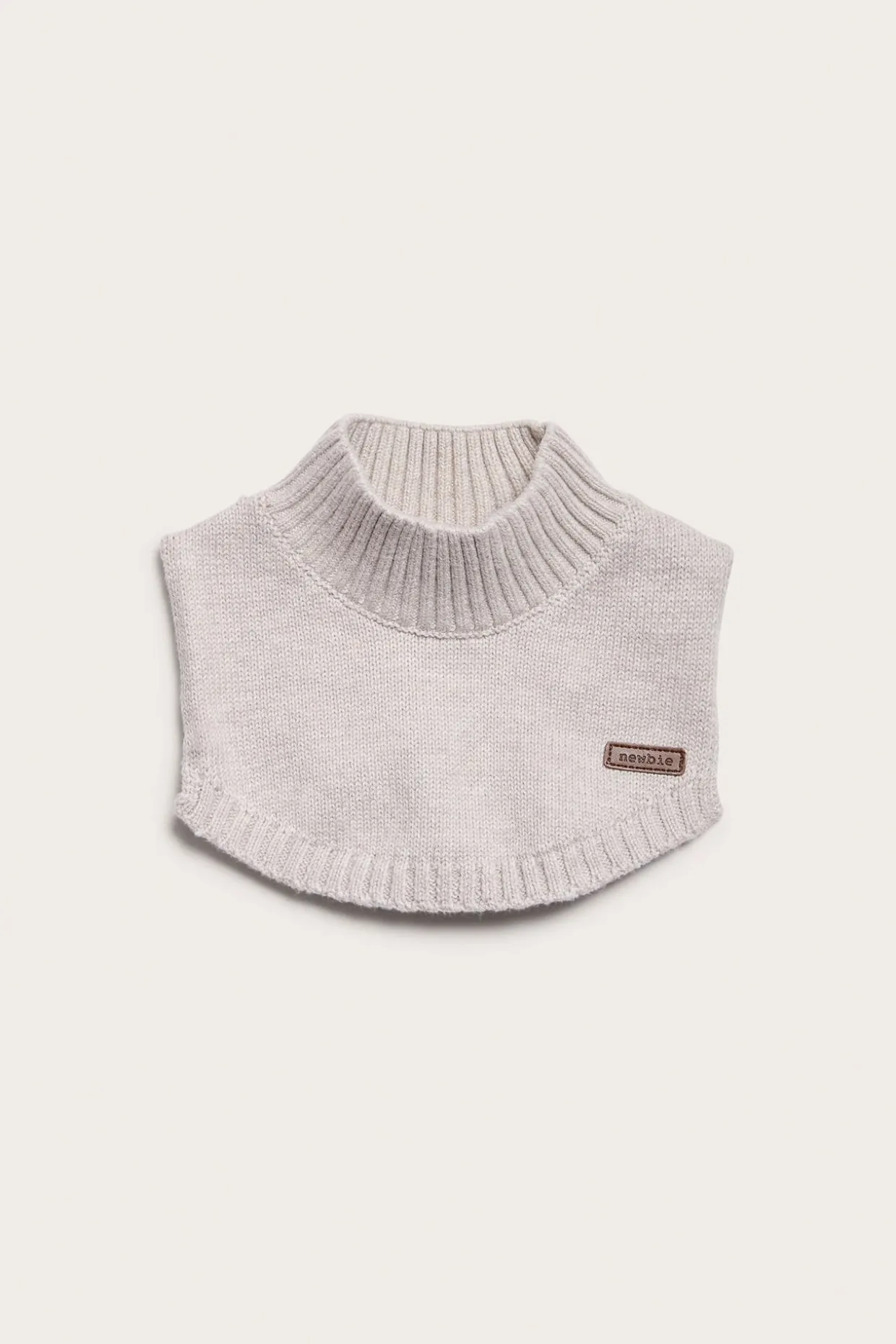 Ribbineulottu poolokaulus | Meleerattu beige | Vauvat | Newbie