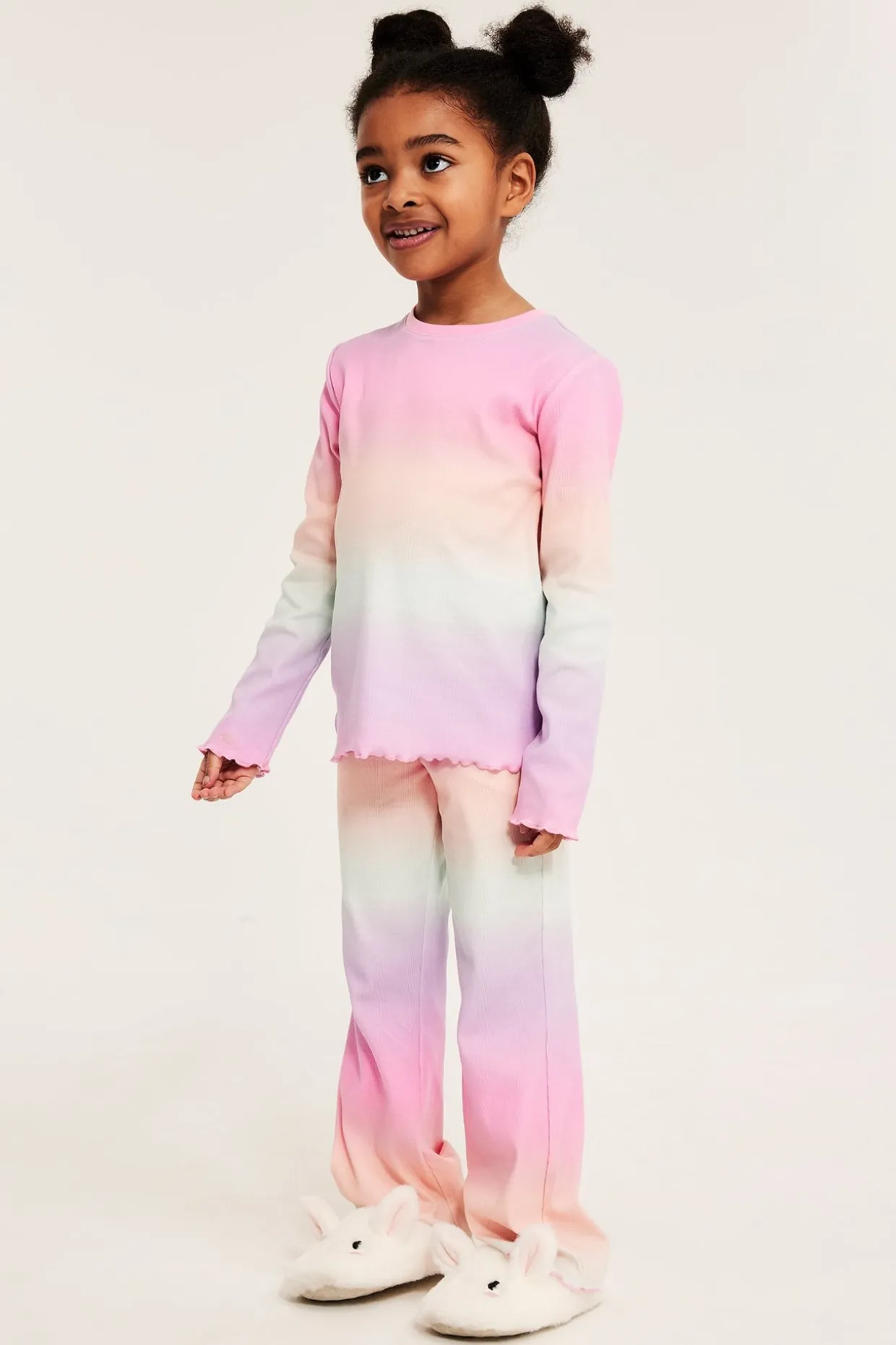 Ribbipyjama | Vaaleanpunainen | Lapset | Kappahl