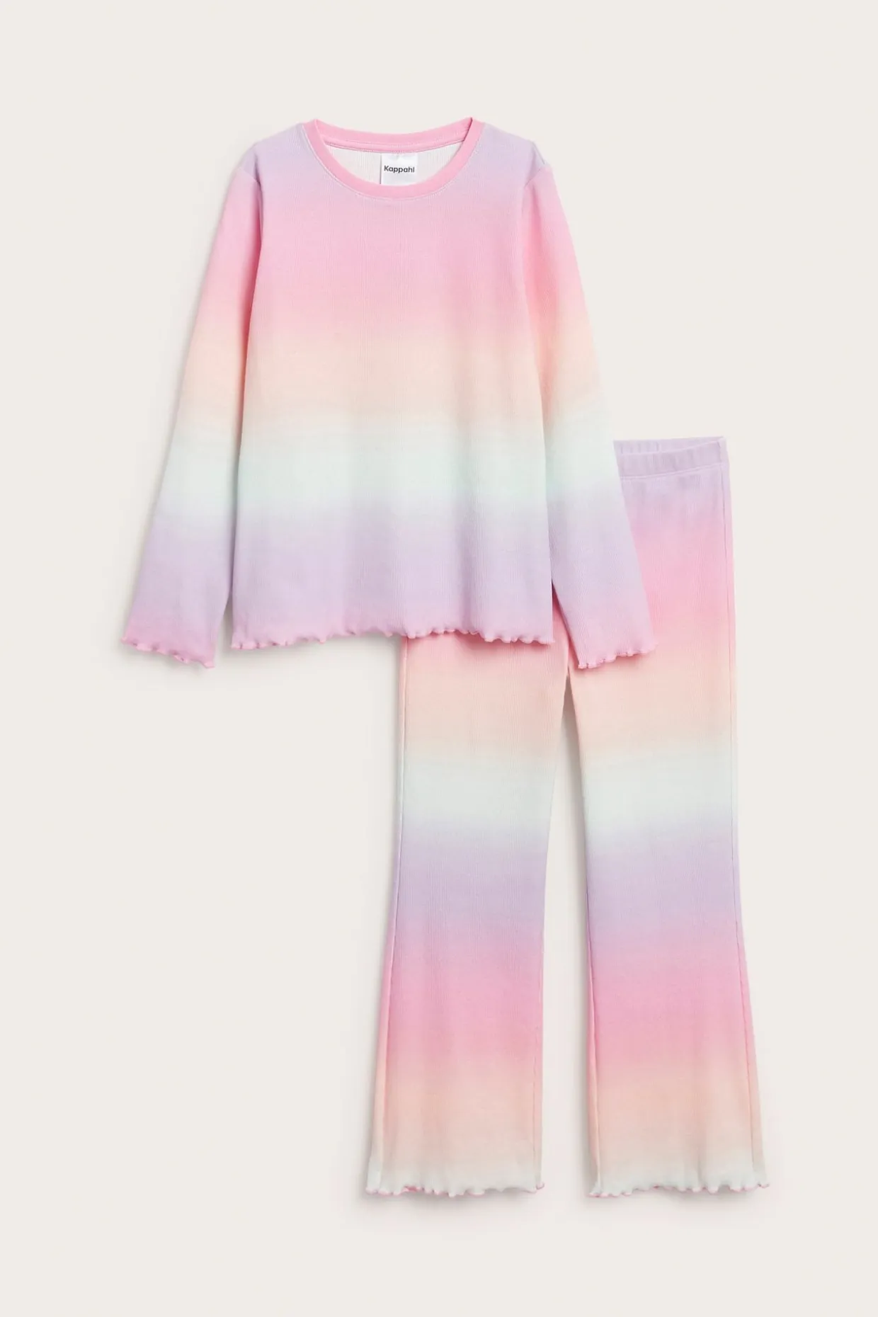 Ribbipyjama | Vaaleanpunainen | Lapset | Kappahl