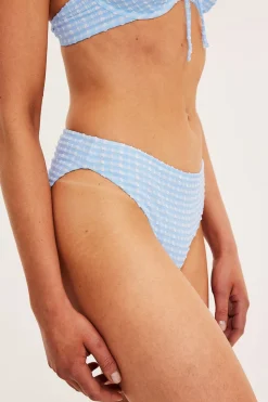Ruudullinen bikinialaosa | Vaaleansininen | Naiset | Kappahl