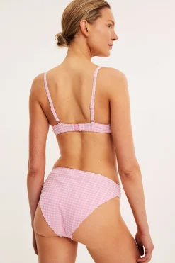Ruudullinen bikinialaosa | Vaaleanpunainen | Naiset | Kappahl