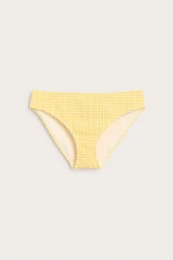 Ruudullinen brief-bikinialaosa | Keltainen | Naiset | Kappahl