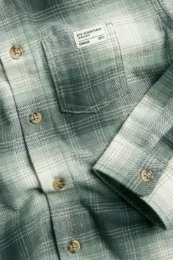 Ruudullinen flanellipaita | Tummanvihreä | Lapset | Kappahl