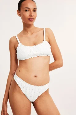 Röyhelösomisteinen bikinialaosa | Luonnonvalkoinen | Naiset | Kappahl
