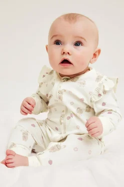 Röyhelösomisteiset pyjamat, 2-pack | Luonnonvalkoinen | Vauvat | Kappahl