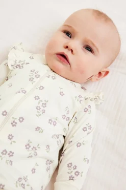 Röyhelösomisteiset pyjamat, 2-pack | Violetti | Vauvat | Kappahl