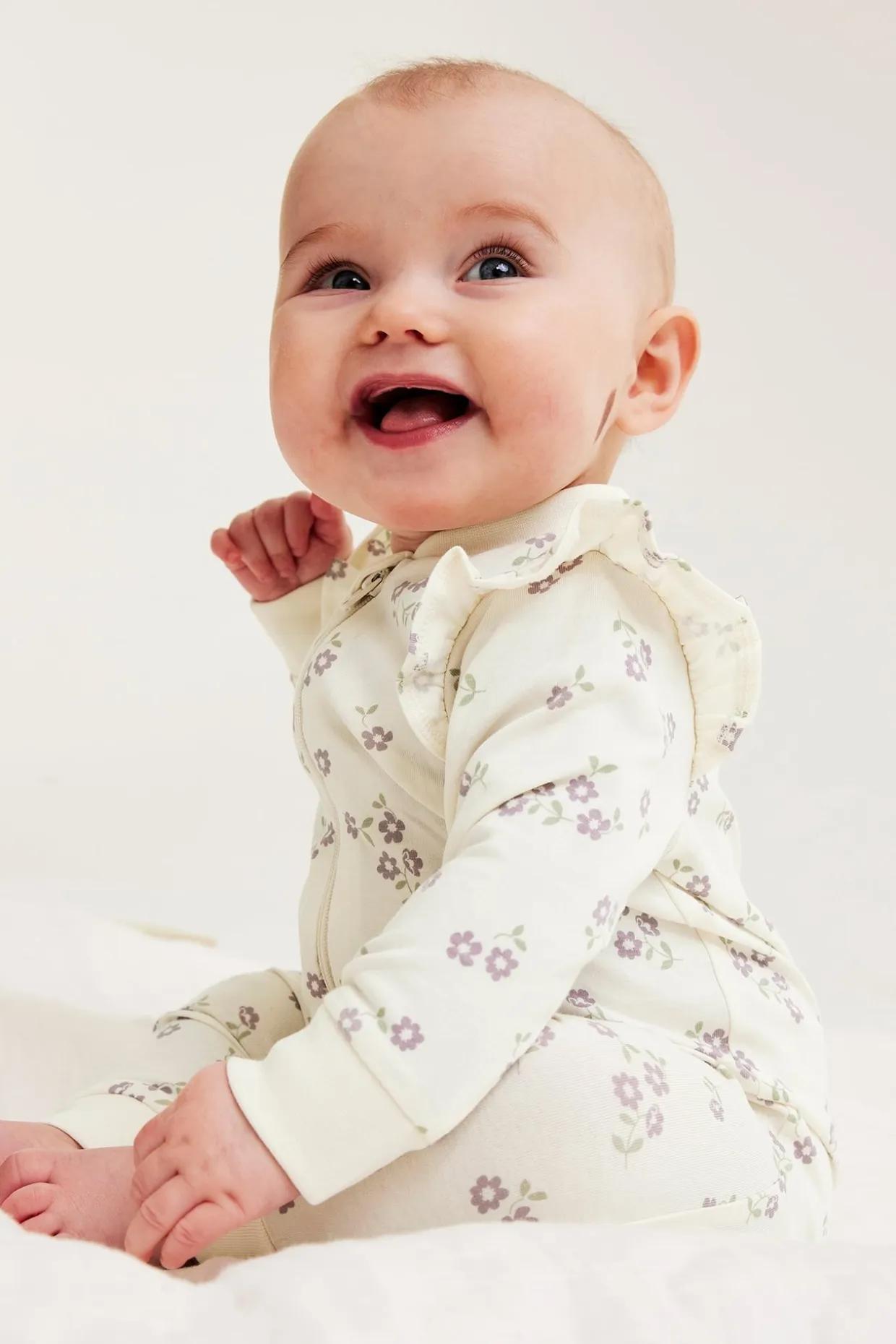 Röyhelösomisteiset pyjamat, 2-pack | Violetti | Vauvat | Kappahl