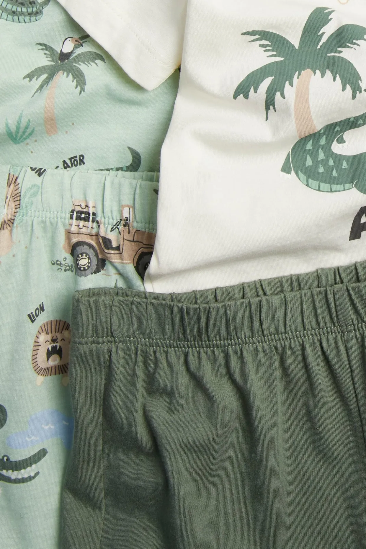 Safarikuvioisia pyjamia, 2-pack | Luonnonvalkoinen | Lapset | Kappahl