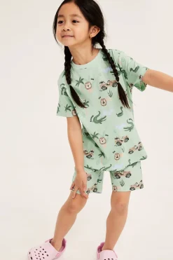 Safarikuvioisia pyjamia, 2-pack | Luonnonvalkoinen | Lapset | Kappahl