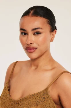 Satiinitoppi | Beige | Naiset | Kappahl