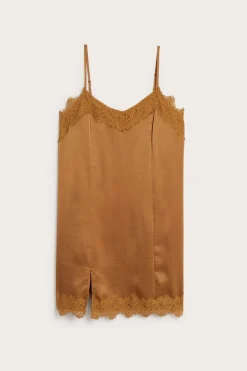 Satiinitoppi | Beige | Naiset | Kappahl