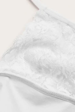 Saumaton paita, jossa pitsiä | Valkoinen | Lapset | Kappahl