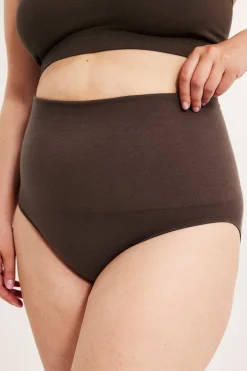Saumattomat alushousut | Tummanruskea | Naiset | Kappahl