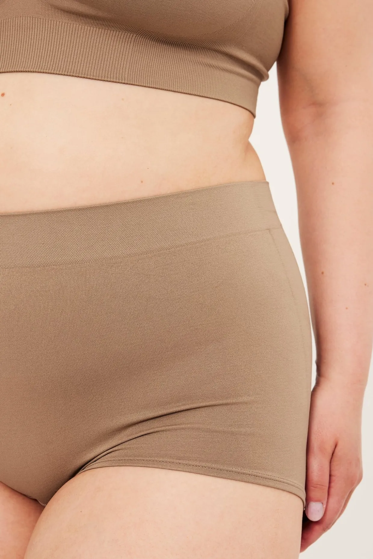 Saumattomat bokserit | Beige | Naiset | Kappahl