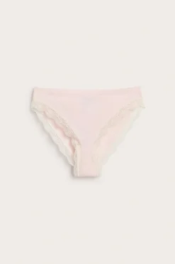 Saumattomat brief-pikkuhousut pitsillä | Pinkki | Naiset | Kappahl