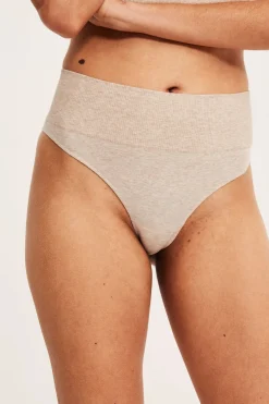 Saumattomat stringit | Meleerattu beige | Naiset | Kappahl