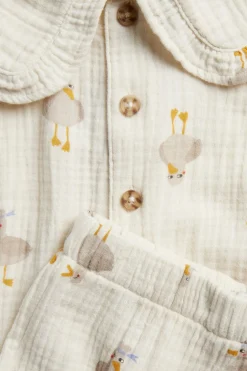 Setti, johon kuuluu toppi ja shortsit | Beige | Lapset | Kappahl