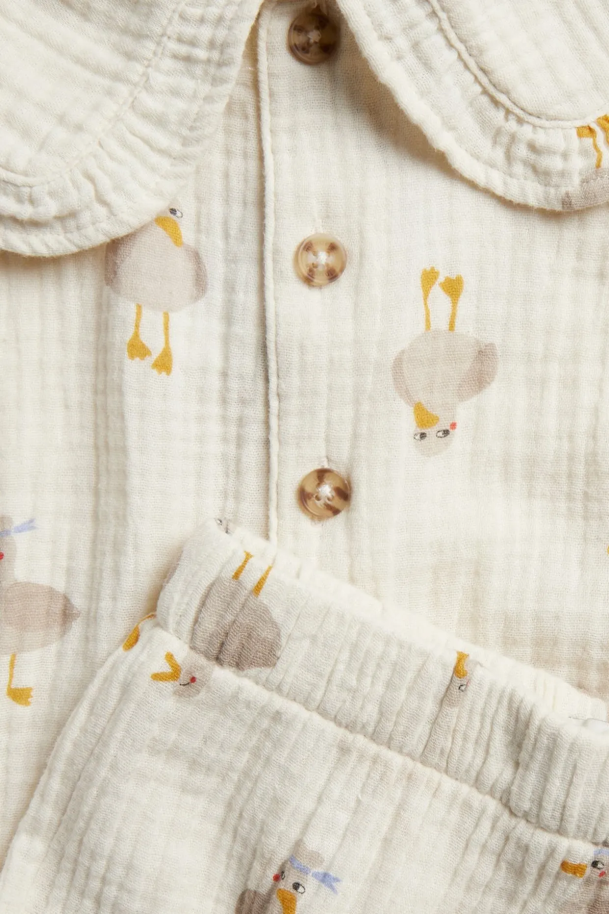 Setti, johon kuuluu toppi ja shortsit | Beige | Lapset | Kappahl