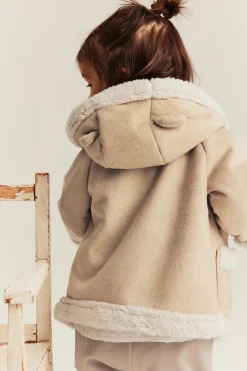 Shearling-takki, jossa pileevuori | Beige | Vauvat | Newbie