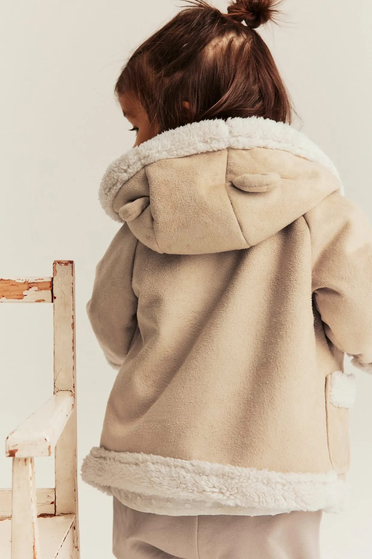 Shearling-takki, jossa pileevuori | Beige | Vauvat | Newbie