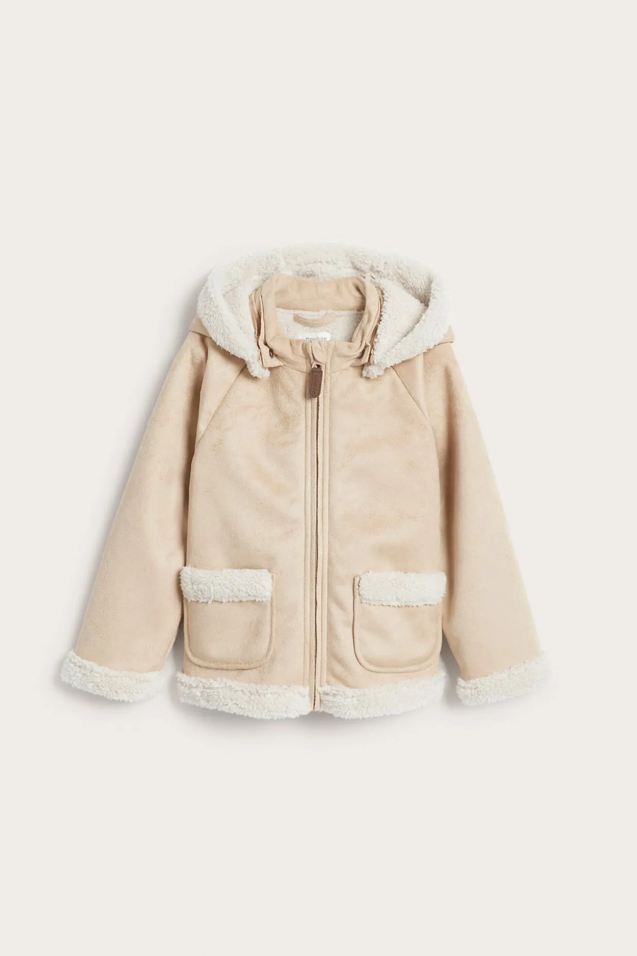 Shearling-takki, jossa pileevuori | Beige | Lapset | Newbie