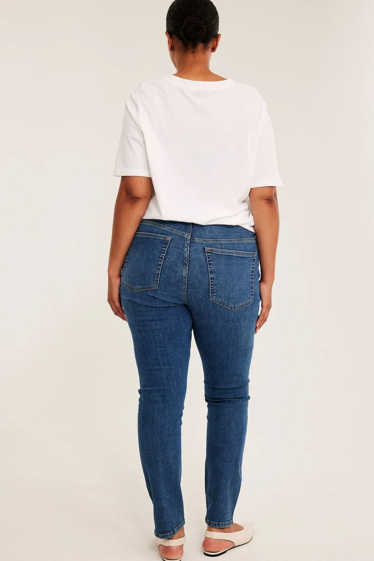 Slim jeans high waist | Denim | Naiset | Kappahl