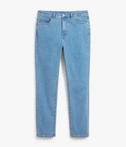 Slim Jeans High Waist | Vaalea denim | Naiset | Kappahl