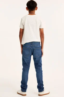 Slim jeans mid waist | Tumma denim | Lapset | Kappahl