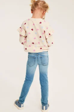 Slim leggings kirjotuilla perhosilla | Vaalea denim | Lapset | Kappahl