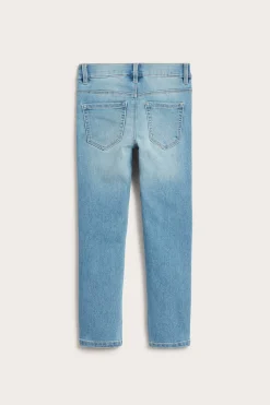 Slim leggings kirjotuilla perhosilla | Vaalea denim | Lapset | Kappahl
