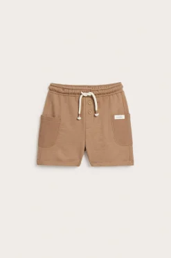 Slub-trikoota olevat shortsit | Ruskea | Lapset | Newbie