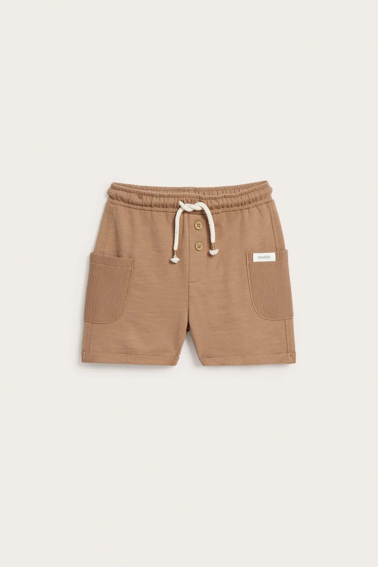 Slub-trikoota olevat shortsit | Ruskea | Lapset | Newbie