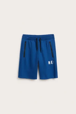 Sporttiset shortsit tekstipainatuksella | Tummansininen | Lapset | Kappahl