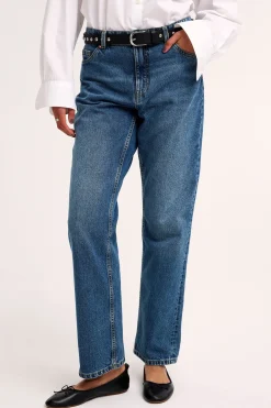 Straight jeans high waist | Denim | Naiset | Kappahl