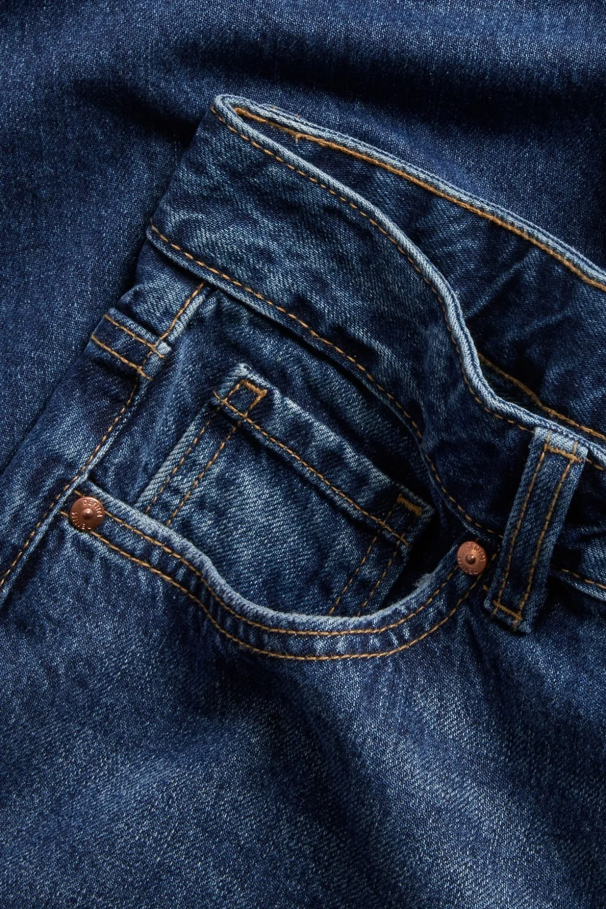 Straight jeans high waist non stretch | Tumma denim | Naiset | Kappahl