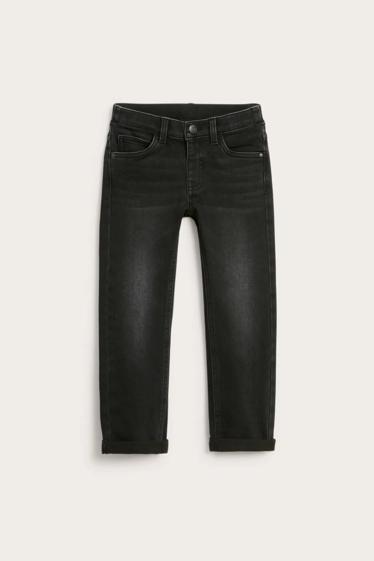 Straight jeans jogger denim | Musta denim | Lapset | Kappahl