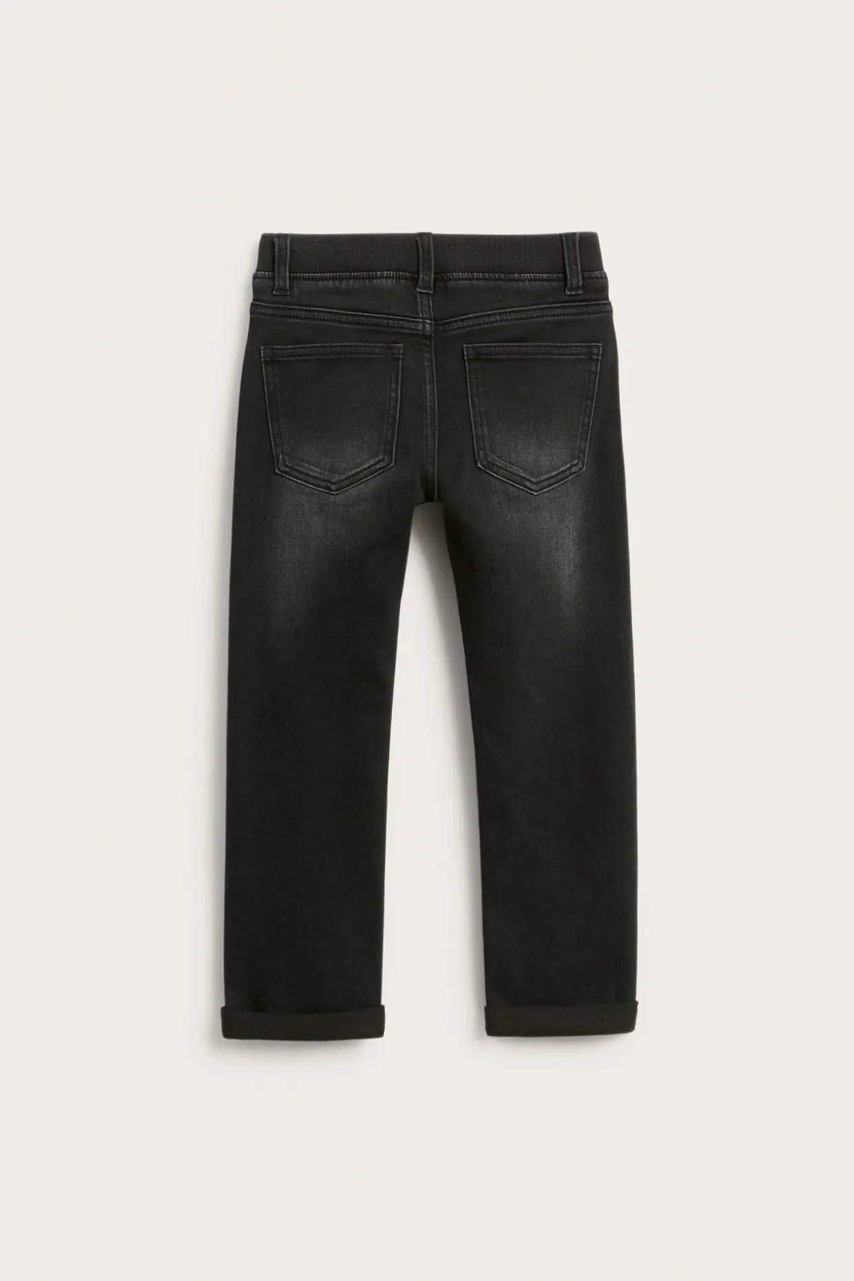 Straight jeans jogger denim | Musta denim | Lapset | Kappahl