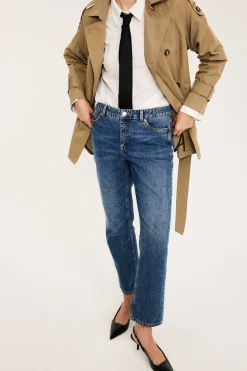 Straight jeans mid waist | Denim | Naiset | Kappahl
